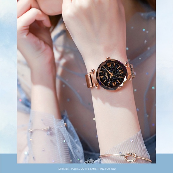 One in Stock top Rated Rose Gold -Black Face Watch - Picture 3 of 5